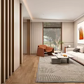 Modern Office Interior Design With Comfortable Sofa Coffee Table Wall Art And Large Windows