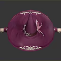 Pink Witch Character Wearing Frilly Dress With Large Hat And Magical Outfit