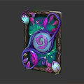 Colorful Board Game Design Featuring Blue Pink Spiral And Floral Patterns