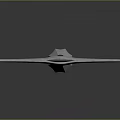 Sharp Long Sword With Silver Blade And Black Hilt On Gray Background