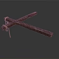 Daily Living Supplies Simple Crossed Wooden Sticks Tied with Rope Stand Tool