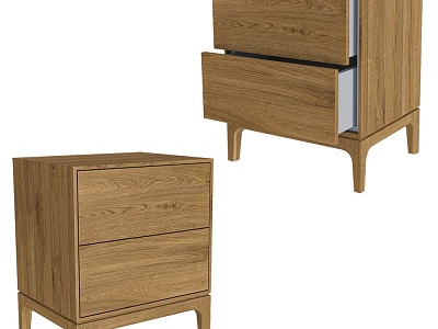 Double bedside table 18 model