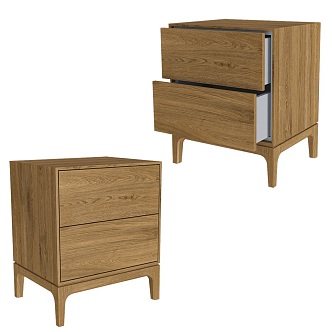 Double bedside table 18 3d model