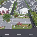 Neat Residential Community Layout With Landscaped Greenery Parking Spaces And Courtyard Areas
