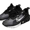 Modern Black Gray White Sports Shoes With Mesh Upper And Air Cushion Sole
