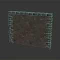 Architectural Brick Wall Structure With Textured Gray Bricks And Mortar Joints