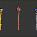 Scepter Ancient Scepter Cane Ancient Scepter Magic Scepter Metal Scepter Classical Scepter Magic Scepter 3d model