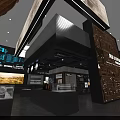 Modern Exhibition Hall Interior Featuring Historical Exhibits Wall Carvings And Display Cabinets