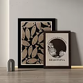 Simple medieval decorative painting 3d model