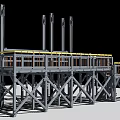 Industrial Heavy Duty Equipment With Steel Frame Support Structure And Multiple Vertical Columns