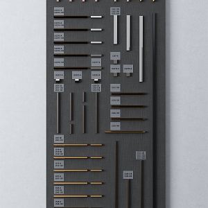 Modern display board custom hardware display board 3d model