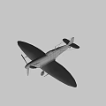 Vintage Military Fighter Plane With Roundels And WX T Markings On Wings