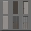 Swing Doors In Various Styles And Finishes For Interior Design Options 3d model