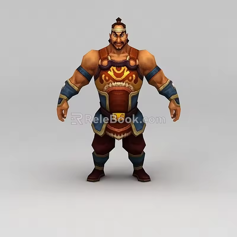 Genesis West Anime Game Character Man 3d model
