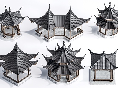 Chinese Style Landscape Pavilion Chinese Style Pavilion Chinese Style Pavilion Ancient Pavilion Antique Pavilion 3d model