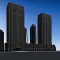 Modern High Rise Residential Buildings With Contemporary Exterior And Green Surroundings