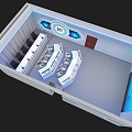 Modern Office Hall Wisdom Management Center Wisdom Command Center 3d model