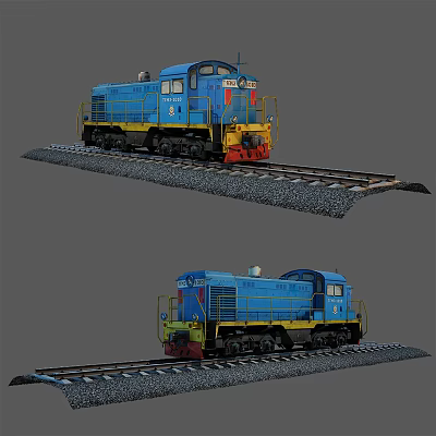Modern locomotive 3d model