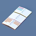 Colorful Sticky Notes In Open Spiral Notebook With Assorted Memo Sheets