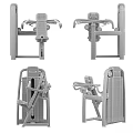 Black Fitness Chest Press Machine With Yellow Accents And Ergonomic Design For Strength Training