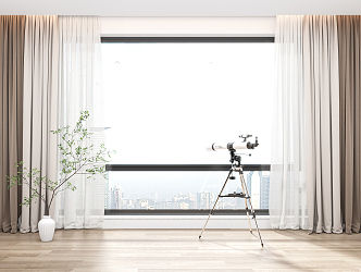 Modern Curtains 3d model