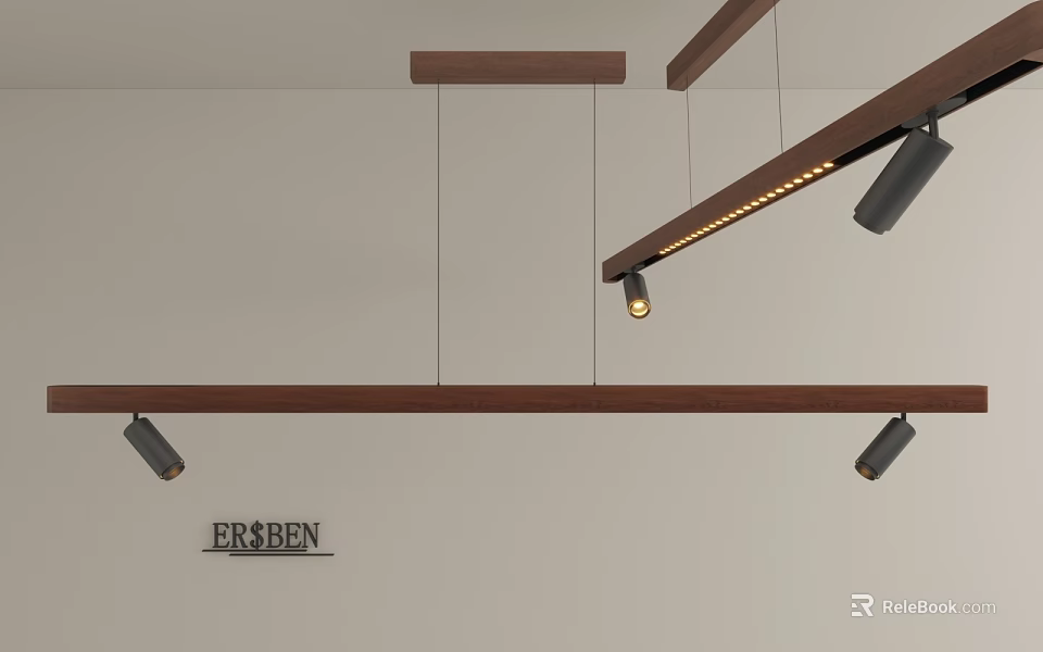 Elegant Luxury Kitchen Pendant Light With Modern Design And Metal Accents 3d model 