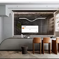 Modern Front Desk 3d model