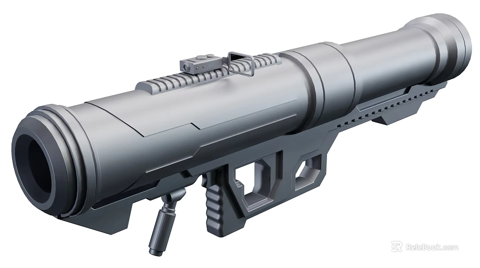Modern Weapon Rocket Launcher With Advanced Scope Ergonomic Grip And Tactical Design 3d model 