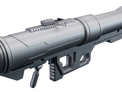Modern Weapon Rocket Launcher With Advanced Scope Ergonomic Grip And Tactical Design 3d model