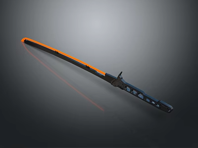 Modern Sword Officer Sword Long Sword Sheath 3d model