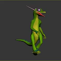 Lizard Anime Lizard Chameleon Cartoon Lizard Reptile Cold Blooded Animal Reptile Class 3d model