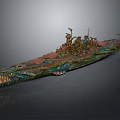 Decorative Water Vehicle Featuring Dragon Head Design And Intricate Wooden Details