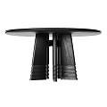 Middle-style round dining table 3d model
