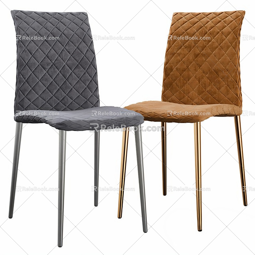 French Dining Chair Chair 3d model