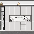 Modern Sideboard Combination 3d model