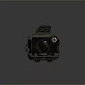 Tactical Black Assault Rifle With Scope And Magazine For Military Combat Use