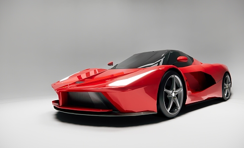 Red Ferrari Rafa Ferrari LaFerrari 3d model