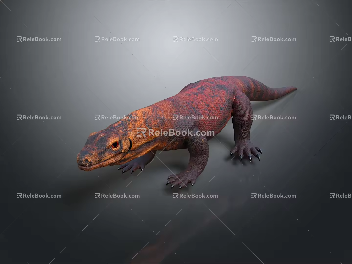 Lizard Anime Lizard Cartoon Lizard Reptile Cold Blooded Animal Reptile 3d model