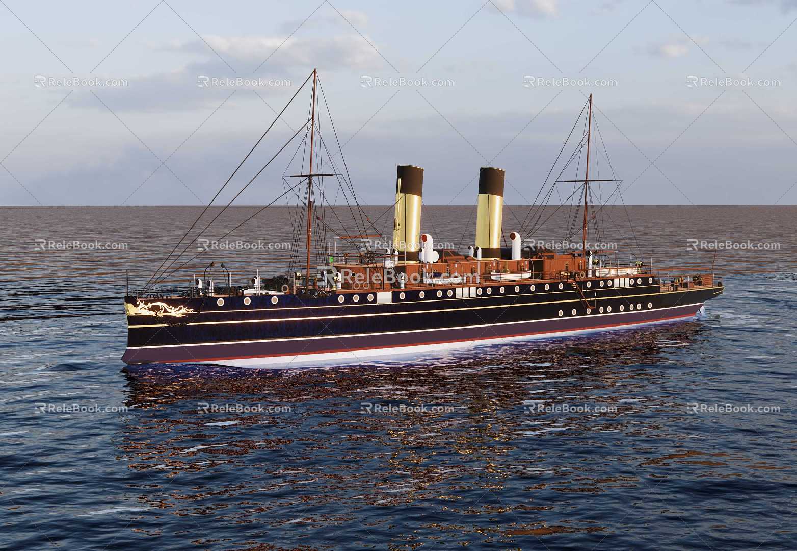 Modern Yacht German Royal Yacht 3d model