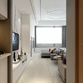 Modern Apartment Simple Apartment Model Room Space 3d model
