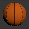 Orange Basketball With Black Stripes For Daily Sports Activities