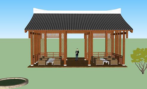 Chinese-style pavilion 3d model