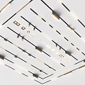 Modern Ceiling Lighting Design with Downlights and Spotlights for Interior Spaces 3d model