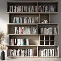 Simple bookcase 3d model