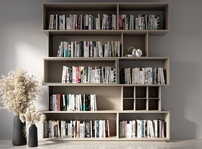 Simple bookcase 3d model