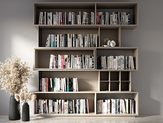 Simple bookcase 3d model