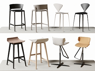 Modern Bar Chair Bar Stool High Stool 3d model