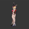 Colorful Female Characters With Animal Ear Headpieces In Leotards Striking Poses
