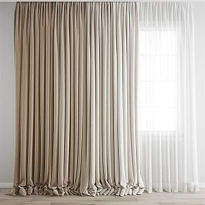 Modern Curtains 3d model