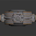 Mechanical Equipment With Circular Multi Layered Structure And Metallic Industrial Design